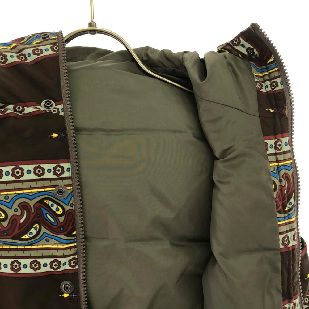 WILDTHINGS ワイルドシングス ペイズリー柄 フード付き ダウンベスト XS ダブルジップ PERTEX CLASSIC ECO アウトドア メンズ