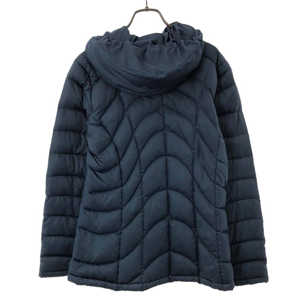 パタゴニア 29600FA11 ロゴ刺繍 フード ダウンジャケット S ブルー patagonia ダブルジップ パーカー アウトドア レディース