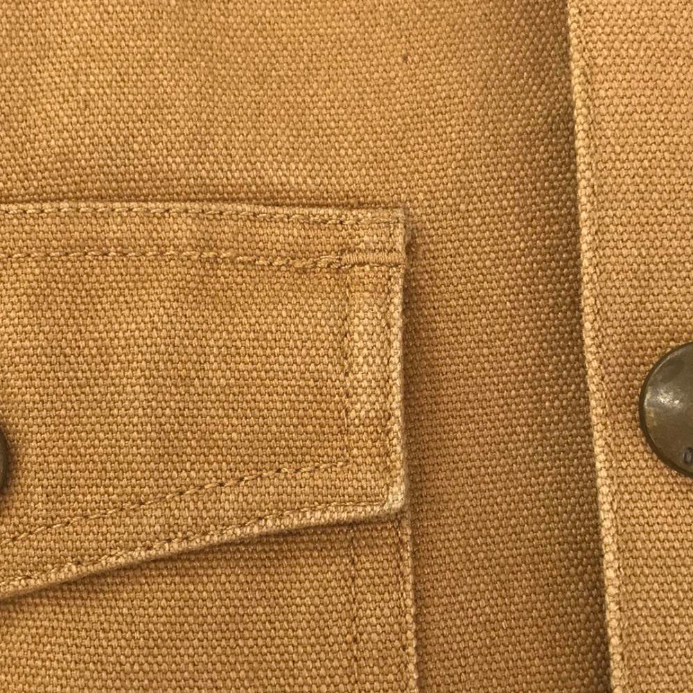 OBEY オベイ ロゴワッペン コットンジャケット S ベージュ 裏チェック メンズ