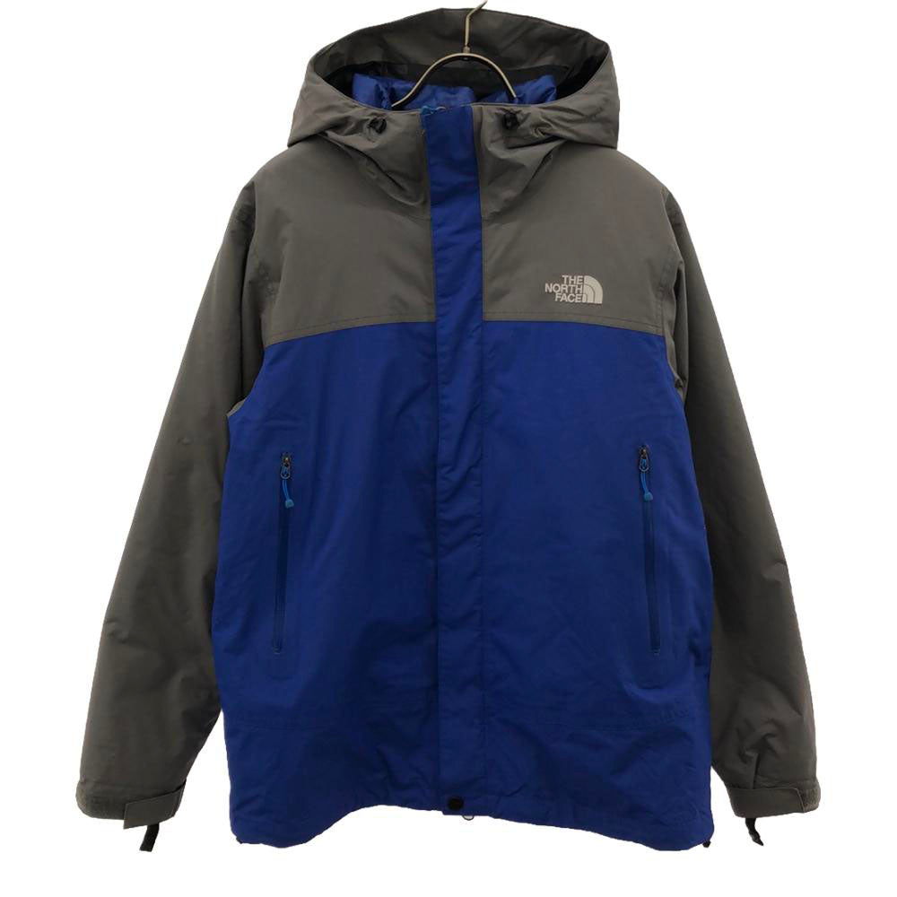 THE NORTH FACE ノースフェイス NP61207 ロゴ刺繍 カシウストリクライメイト ナイロンジャケット S ブルー×グレー 中綿ジャケットライナー付き アウトドア メンズ