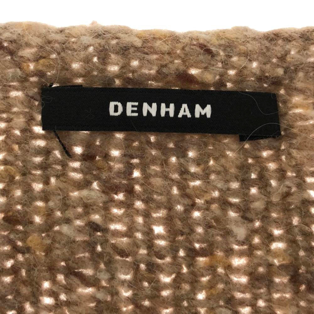 DENHAM デンハム ウールブレンド 長袖 Vネック セーター S ブラウン系 ニット メンズ