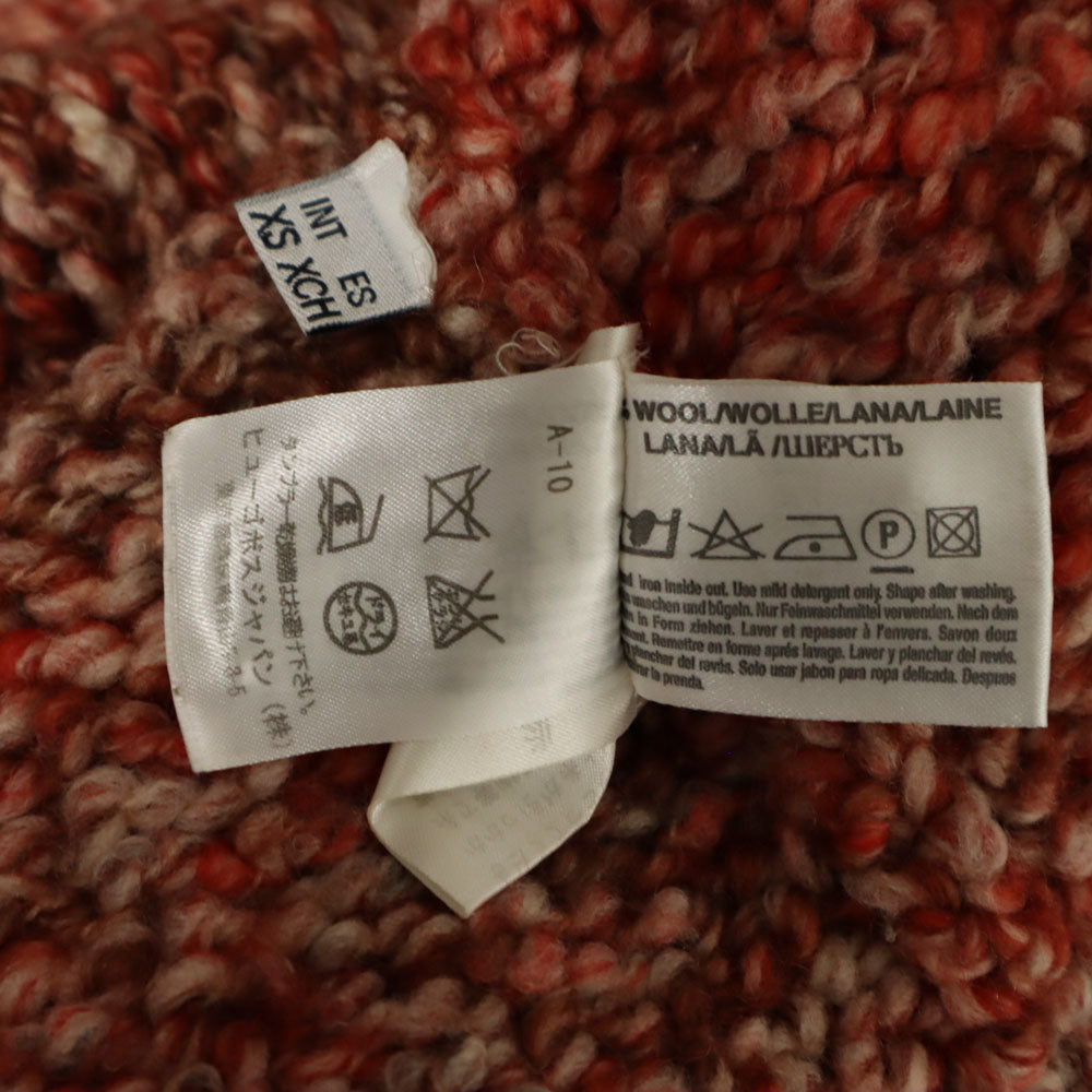 BOSS HUGO BOSS ボス ヒューゴボス ウール 長袖 ニット XS レッド系 セーター レディース