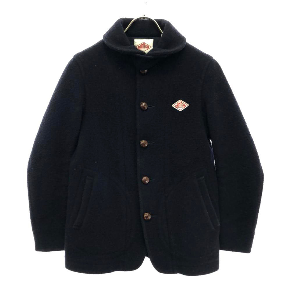 Danton ダントン 日本製 ウールモッサ ジャケット 34 ネイビー レディース