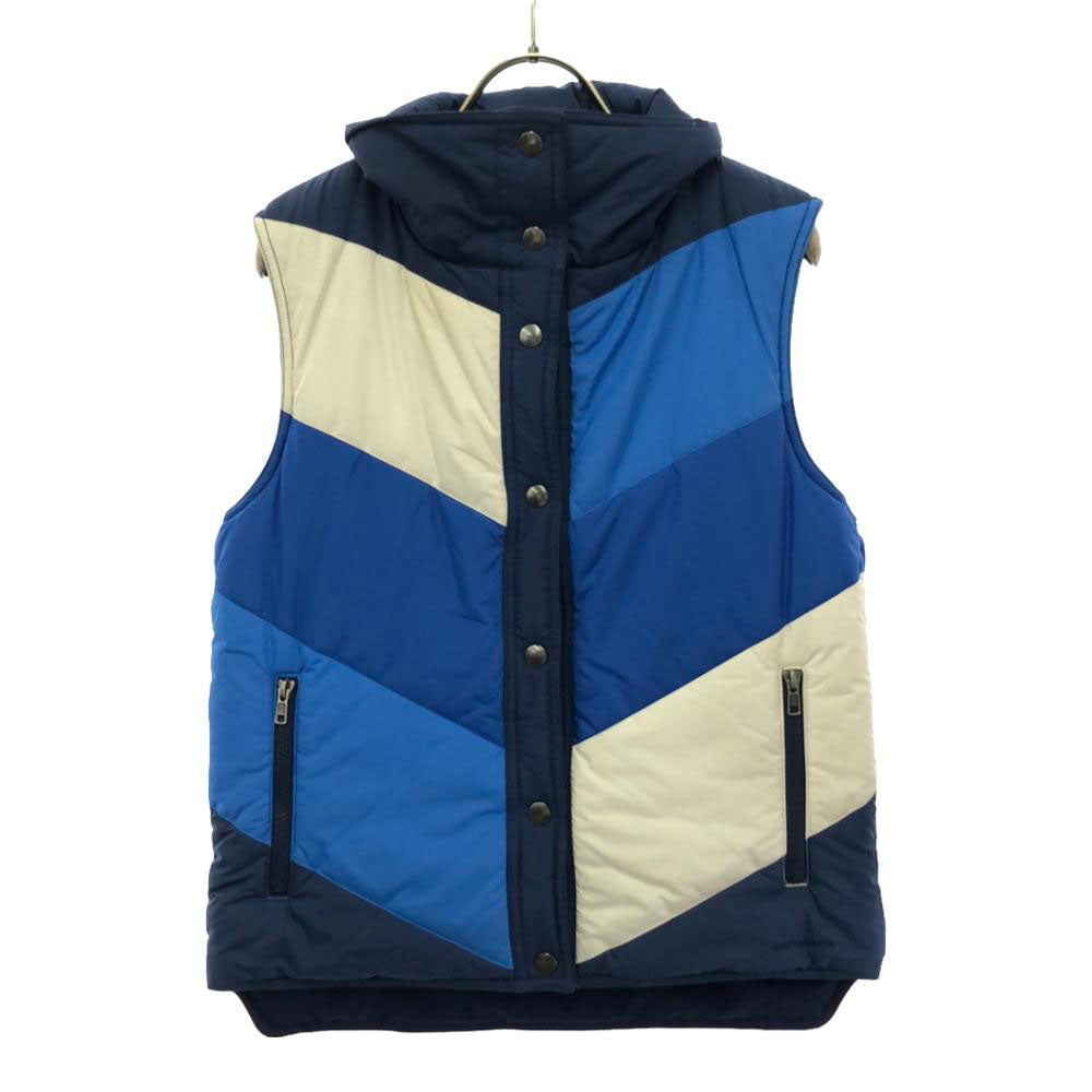patagonia パタゴニア 28575FA13 リバーシブル 中綿ベスト S ブルー系 アウトドア レディース