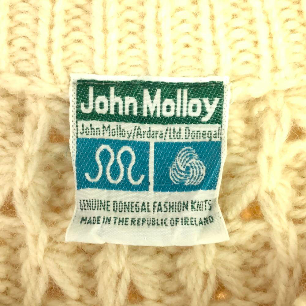 John Molloy ジョンモロイ 90s オールド 長袖 ニット ワンピース ベージュ チュニック レディース