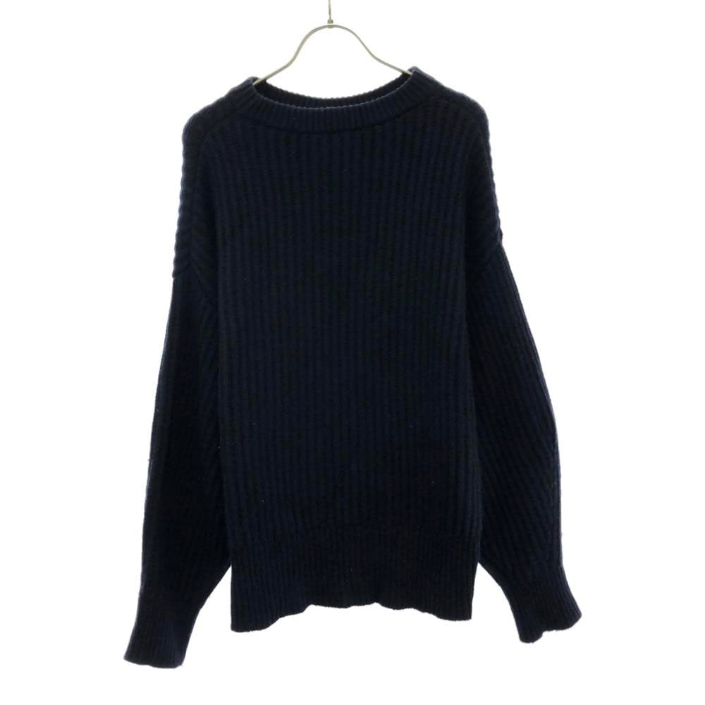 アリュード ウールブレンド 長袖 ニット M ネイビー セーター メンズ