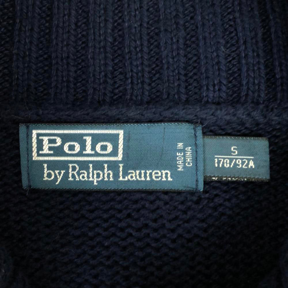 Polo by Ralph Lauren ポロバイラルフローレン 総柄 長袖 セーター S ネイビー系 ニット メンズ