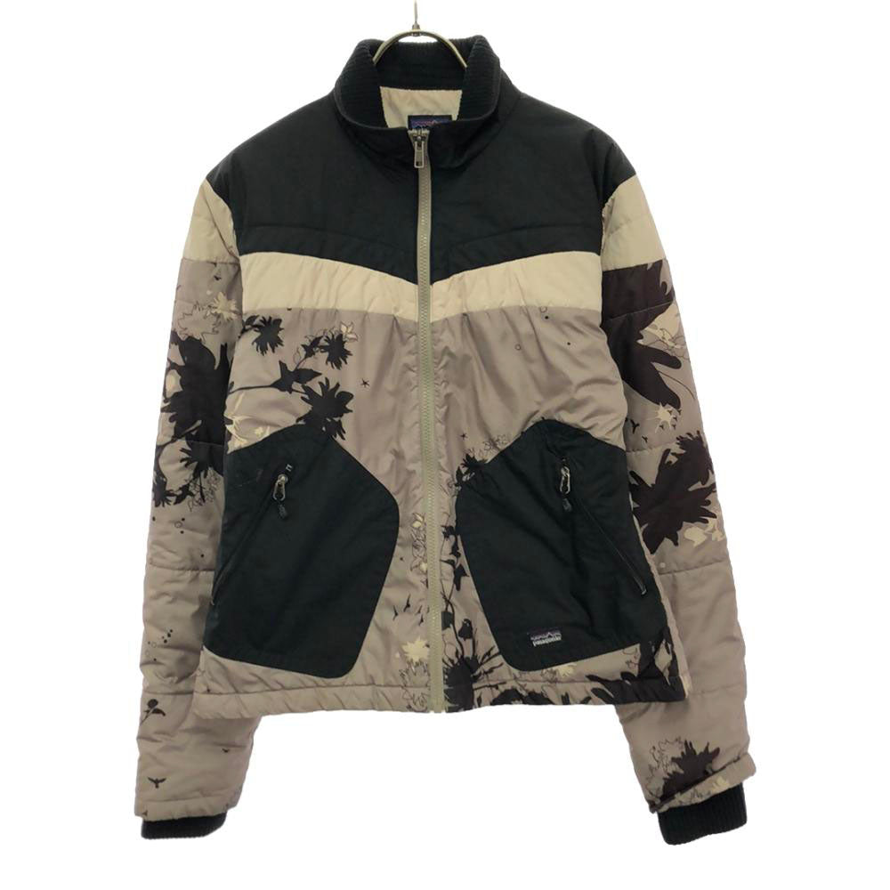 patagonia パタゴニア 総柄 ジップジャケット S ブラウン×ブラック アウトドア 20360F7 レディース