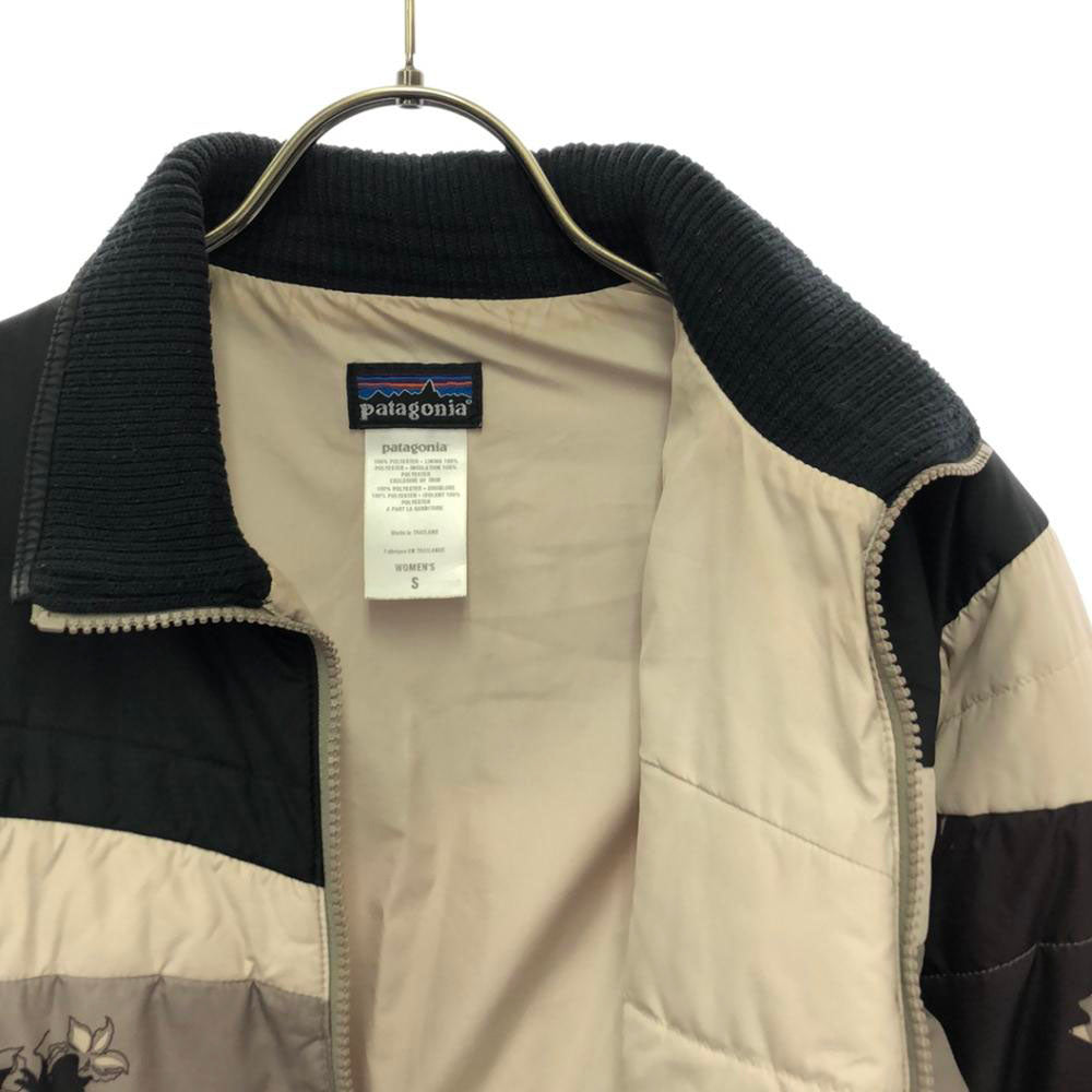 patagonia パタゴニア 総柄 ジップジャケット S ブラウン×ブラック アウトドア 20360F7 レディース