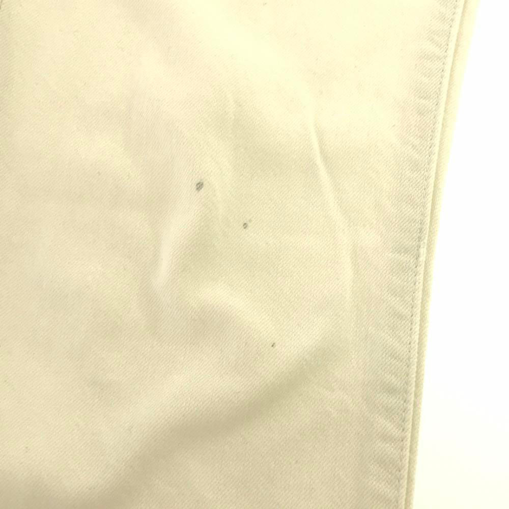 リーバイス 501 ロゴワッペン ホワイト デニムパンツ w28 ホワイト Levi's 赤タブ ボタンフライ ジーンズ メンズ