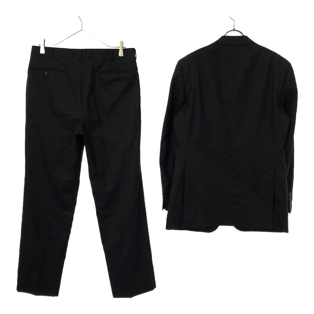 Aquascutum アクアスキュータム 日本製 ウール100% スーツ 上下 セットアップ 92A5 チャコールグレー メンズ