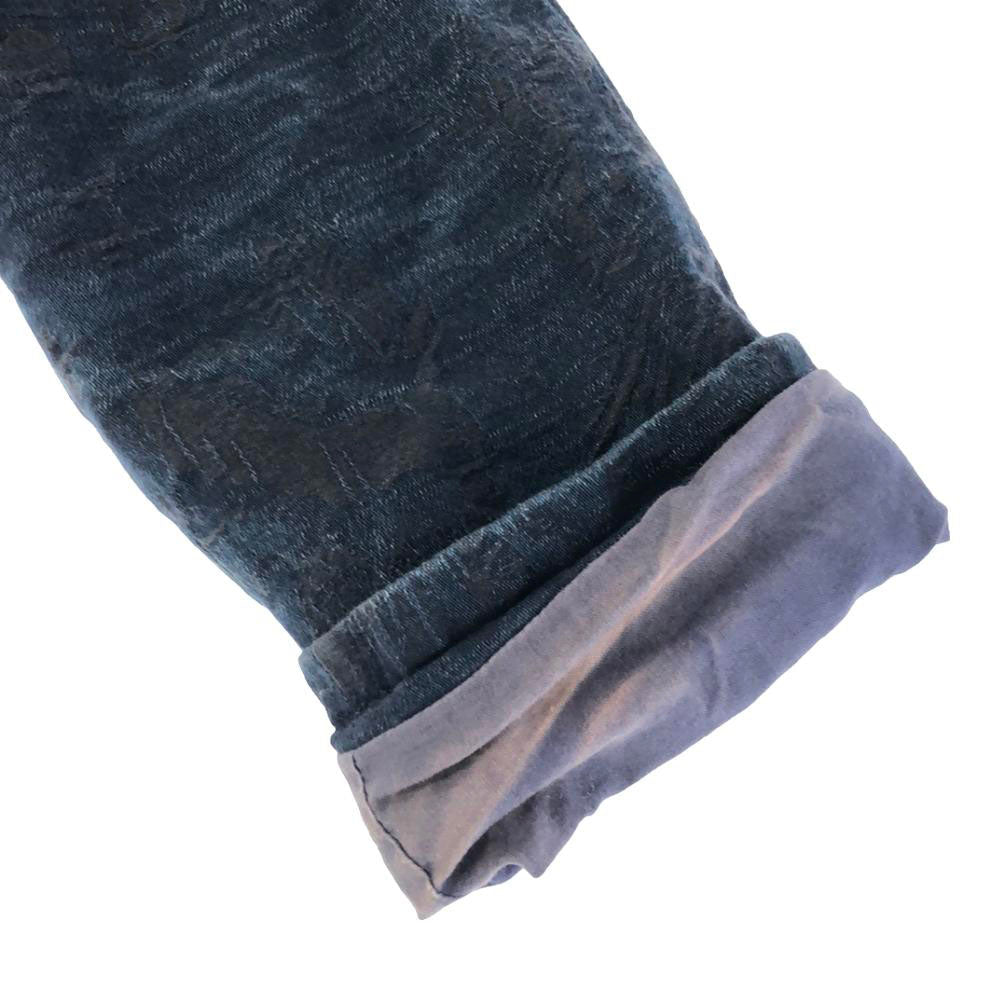 SON OF THE CHEESE サノバチーズ フード付き ステンカラーコート M ネイビー×ブラック コットンジャケット レディース