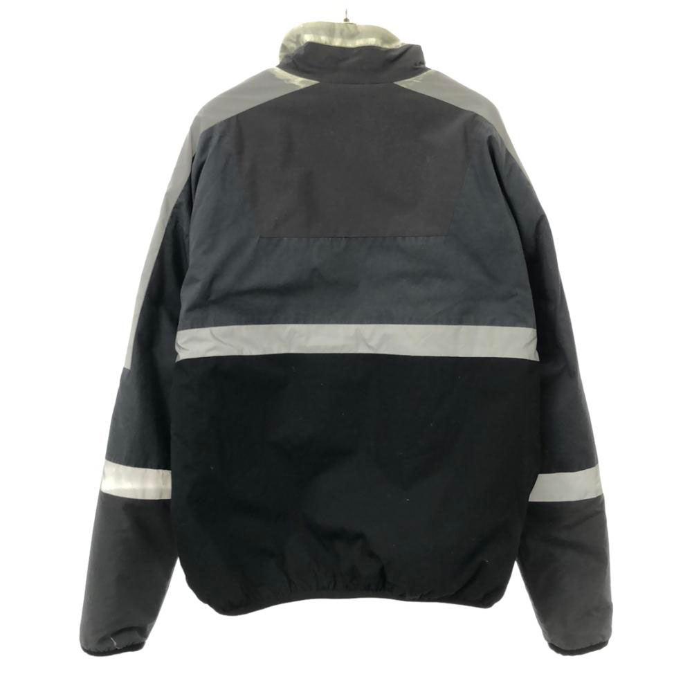 ジョンエリオット ボアジャケット グレー×ブラック リバーシブル メンズ