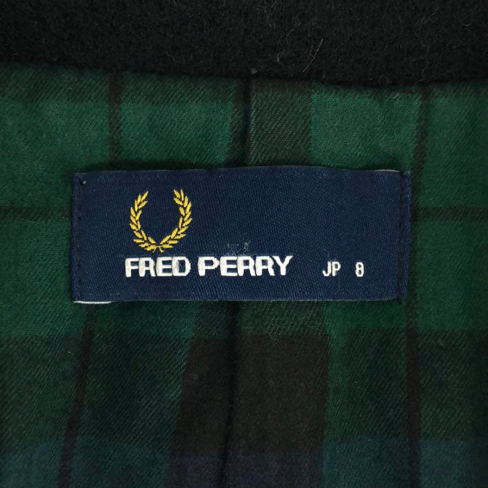 FRED PERRY フレッドペリー ウール チェスターコート 8 ネイビー レディース