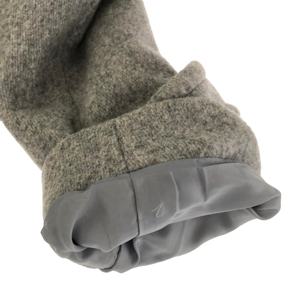 MACKINTOSH PHILOSOPHY マッキントッシュフィロソフィー ウールブレンド 三陽商会 コート 38 グレー ネックベルト 丸襟 レディース