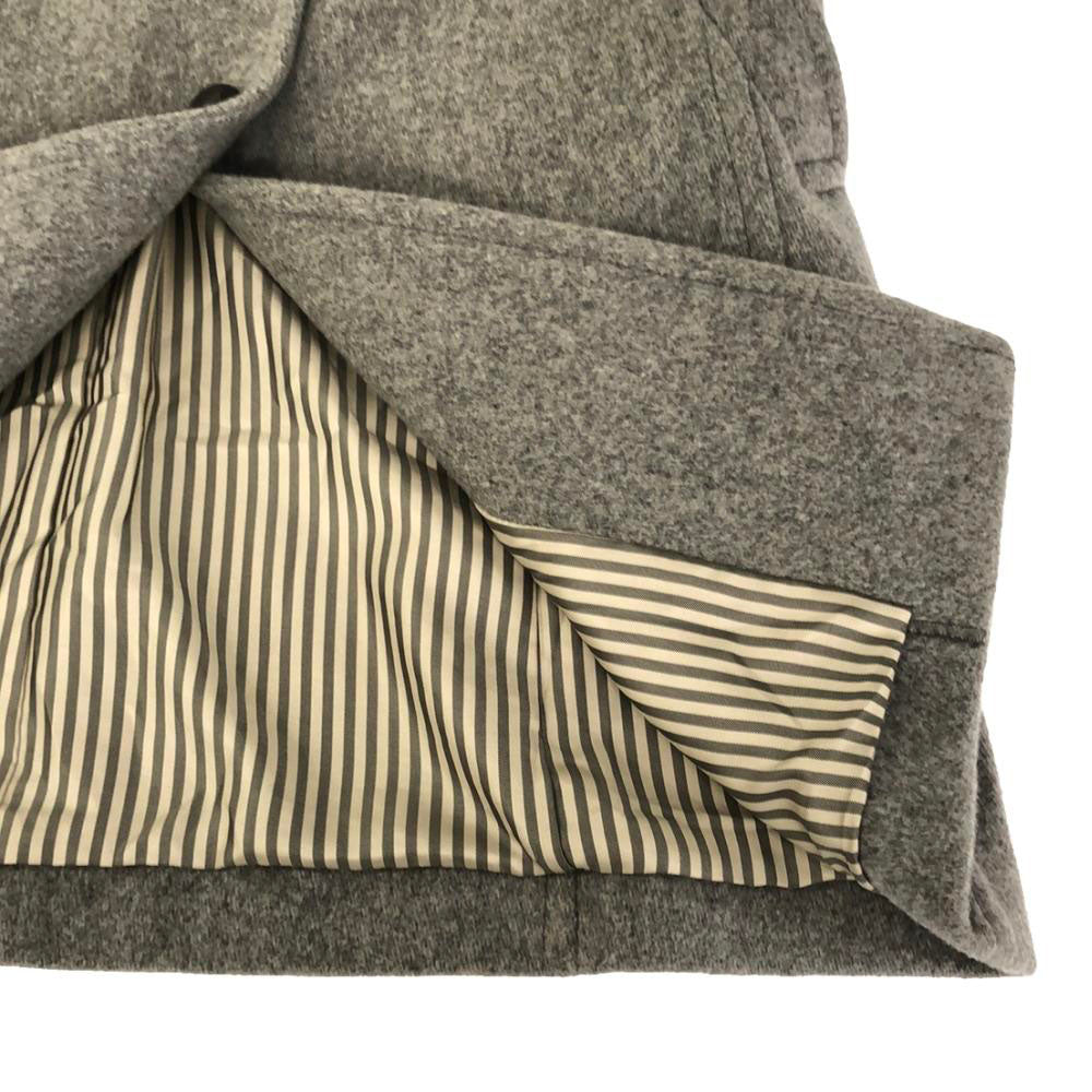 MACKINTOSH PHILOSOPHY マッキントッシュフィロソフィー ウールブレンド 三陽商会 コート 38 グレー ネックベルト 丸襟 レディース