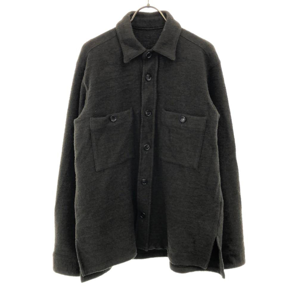 heliopole エリオポール 日本製 シャツジャケット 上下 セットアップ 46 カーキ メンズ