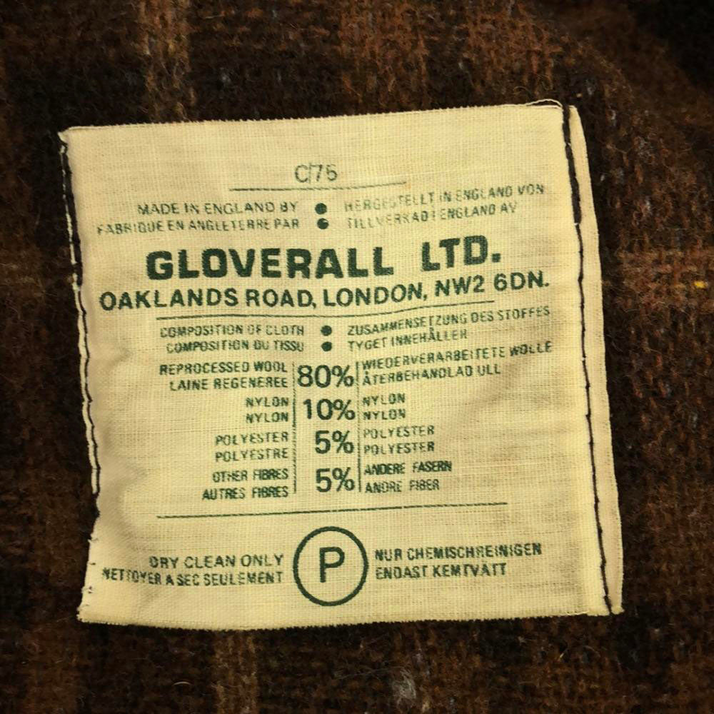 Gloverall グローバーオール 60s 70s イングランド製 ウールブレンド ヴィンテージ ダッフルコート 13 ブラウン キッズ