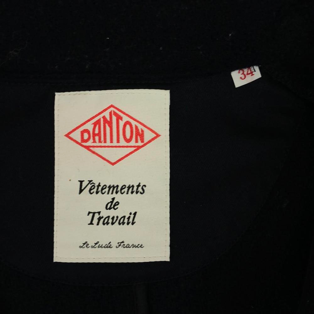 Danton ダントン 日本製 ウールコート 34 ネイビー レディース