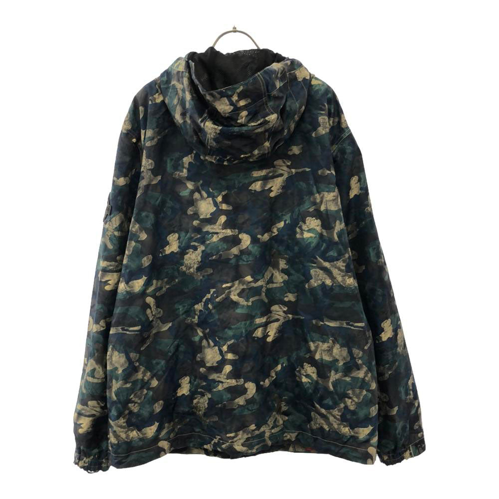 ボンファイア スノーボード 総柄 ワッペン ジャケット L グリーン系 裏メッシュ メンズ