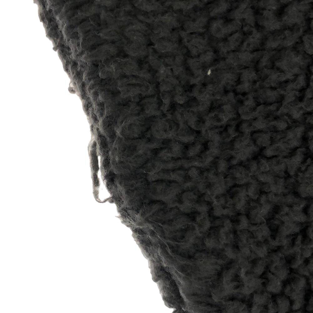 MOUNTAIN EQUIPMENT マウンテンイクイップメント ロゴワッペン ノーカラー Vネック ボアジャケット L グレー POLPRTEC メンズ