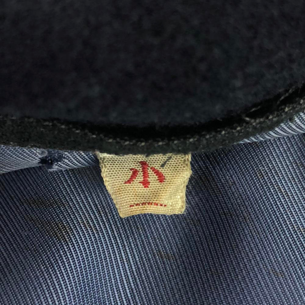 Kirin Lemon キリンレモン ジャパンヴィンテージ ワッペン ジップジャケット 小 ネイビー バック刺繍 キリンレモン エルボーパッチ メンズ