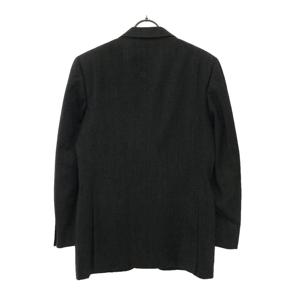 Aquascutum アクアスキュータム 日本製 ウール100% オールド テーラードジャケット 98-86-180 98A7 グレー系 サイドベンツ メンズ