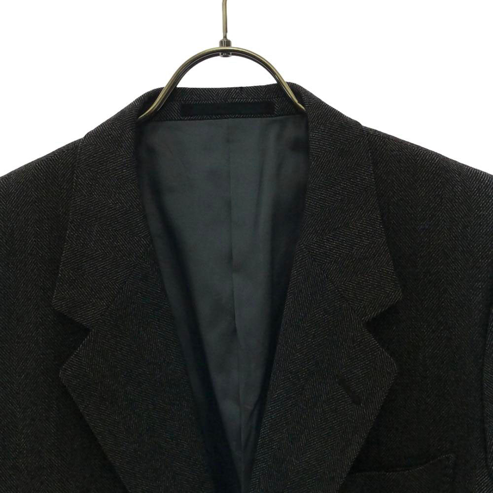 Aquascutum アクアスキュータム 日本製 ウール100% オールド テーラードジャケット 98-86-180 98A7 グレー系 サイドベンツ メンズ