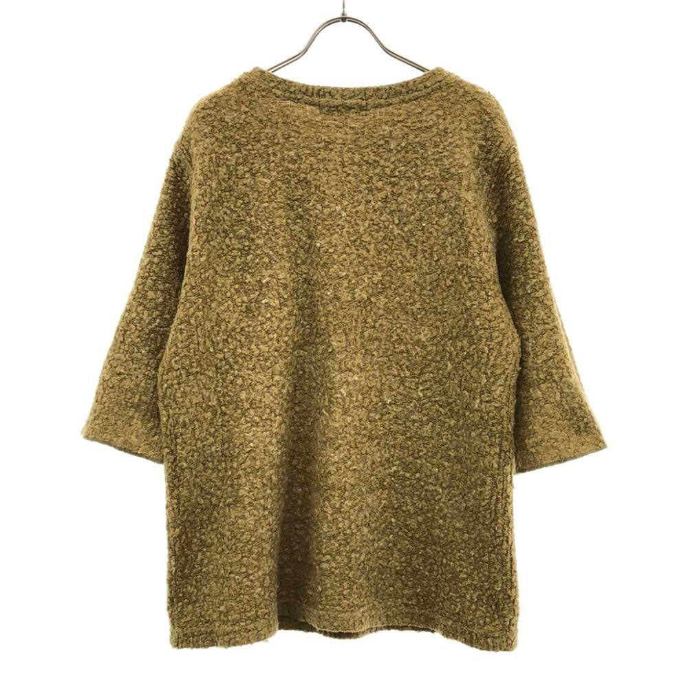 niche. ニッチ 日本製 7分袖 ニット ブラウン系 セーター レディース