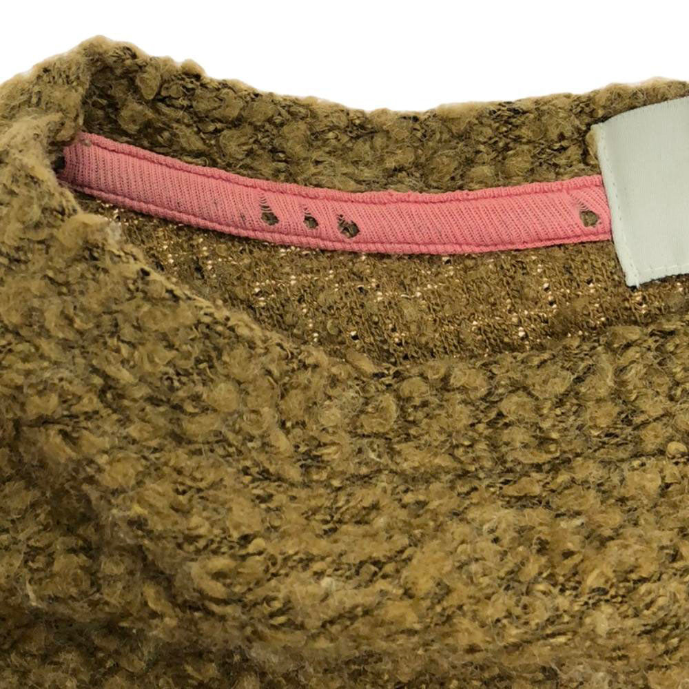 niche. ニッチ 日本製 7分袖 ニット ブラウン系 セーター レディース