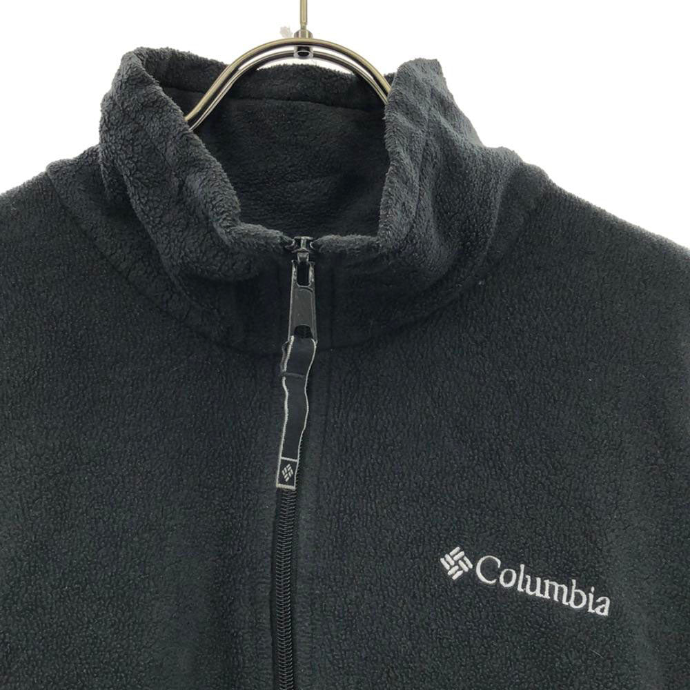 Columbia コロンビア XM6861 ロゴ刺繍 フリースジャケット M ブラック系 アウトドア メンズ