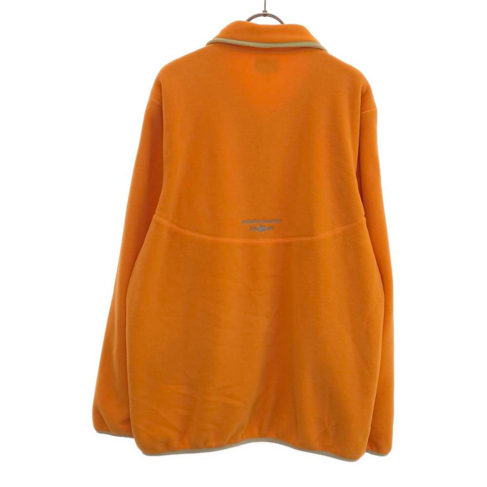 PEARLY GATES パーリーゲイツ ロゴ刺繍 ゴルフ フリースジャケット 5 オレンジ 裏メッシュ サムホール メンズ