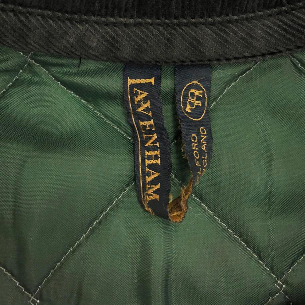 LAVENHAM ラベンハム イギリス製 キルティング ナイロンジャケット 38 グリーン メンズ