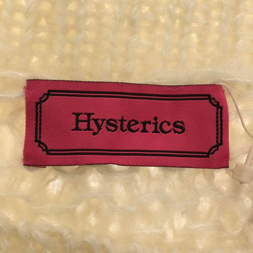 HYSTERICS ヒステリックス 未使用 モヘヤブレンド 長袖 ニット ワンピース FREE ホワイト タグ付き レディース