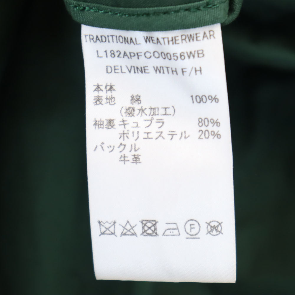 トラディショナルウェザーウェア フェイクファー ライナー付き ロングコート 34 グリーン Traditional Weatherwear レディース