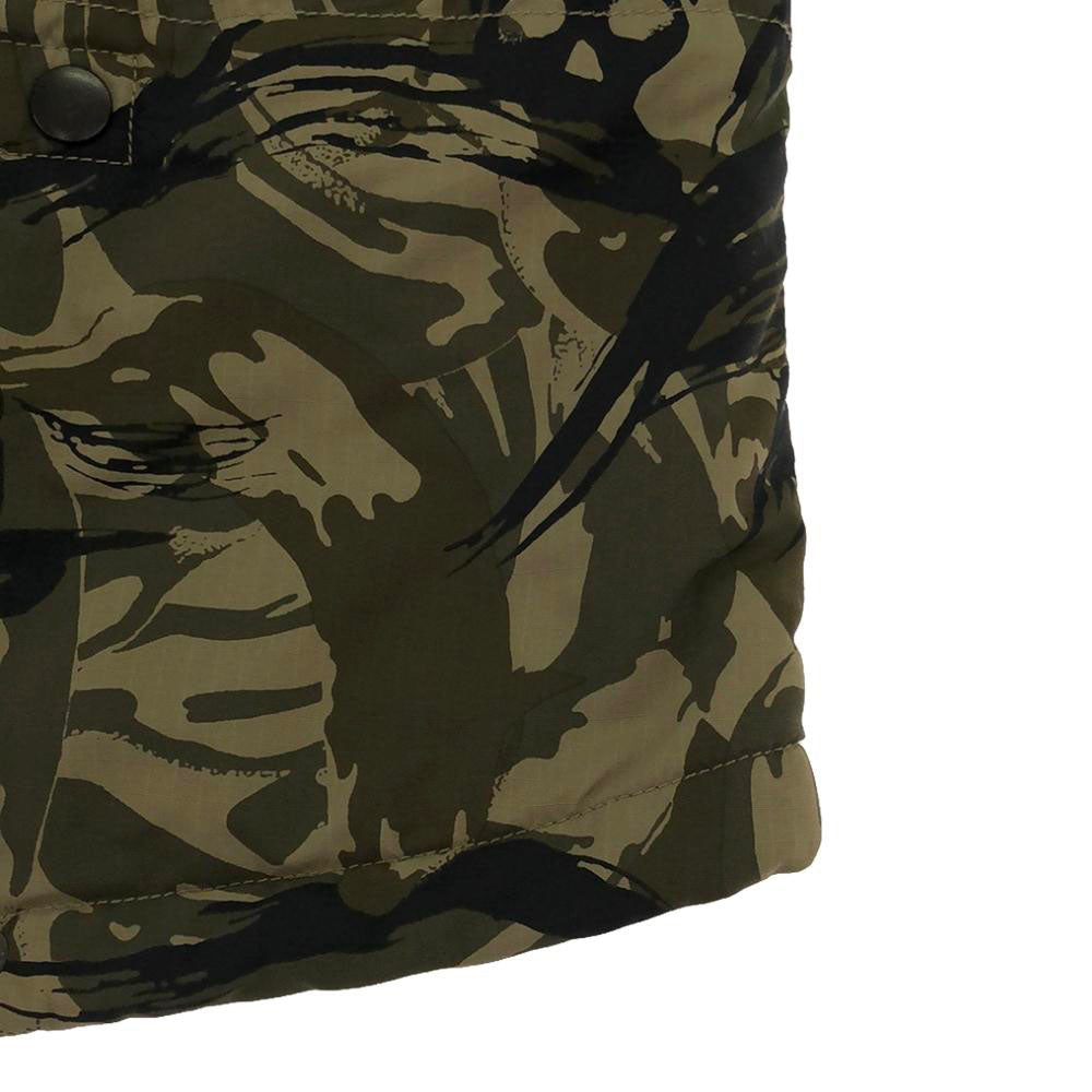 ジョーイヒステリック プリマロフト 迷彩柄 中綿ジャケット S グリーン系 裏地付き キッズ