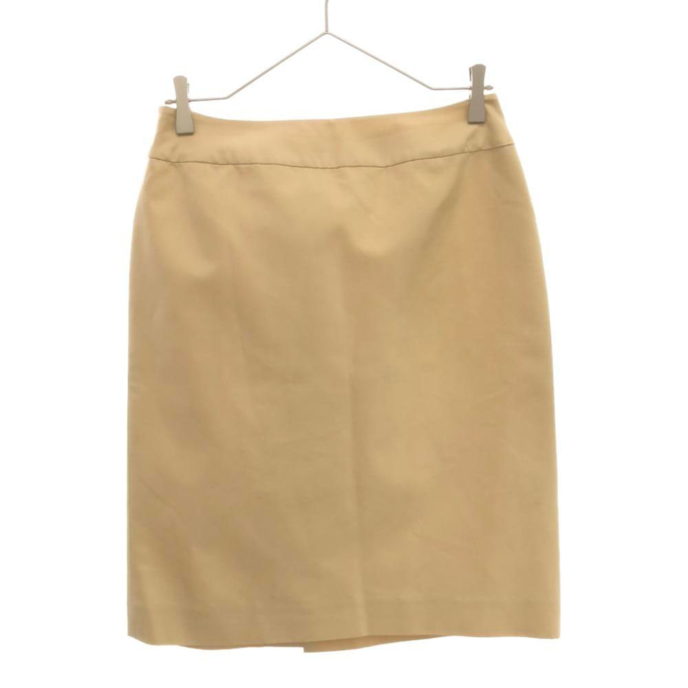 Rene ルネ 日本製 ウール シルクブレンド スカートスーツ 上下 セットアップ 38 ベージュ レディース