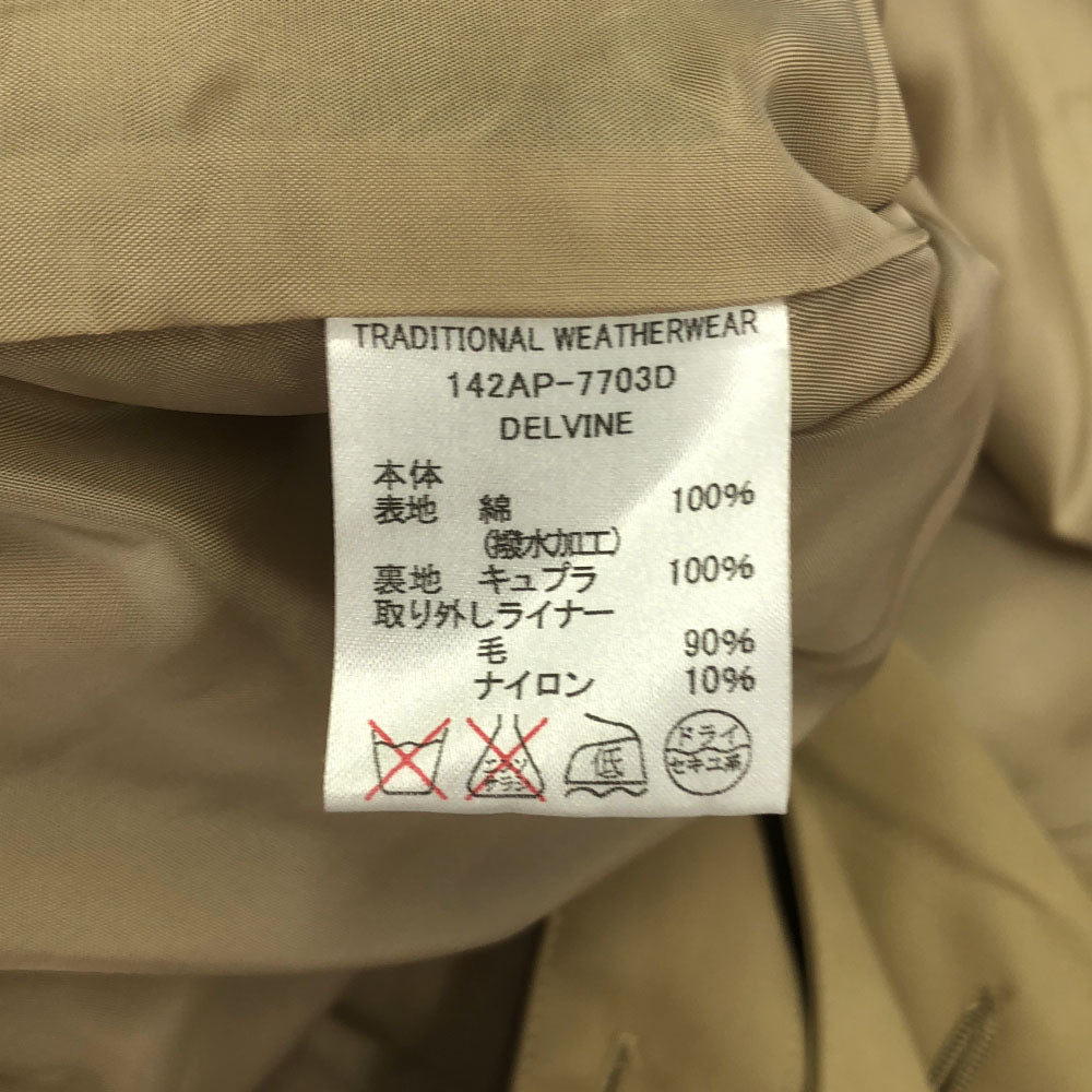 Traditional Weatherwear トラディショナルウェザーウェア フーデッド コート 32 ベージュ レディース