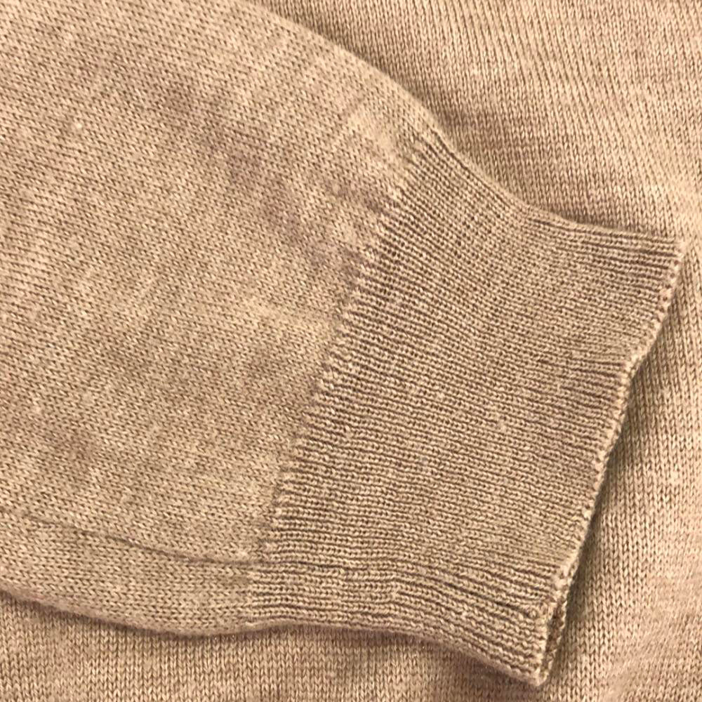 LOVEMOSCHINO ラブモスキーノ ウールブレンド 長袖 ニット 44 ベージュ×ホワイト セーター レディース