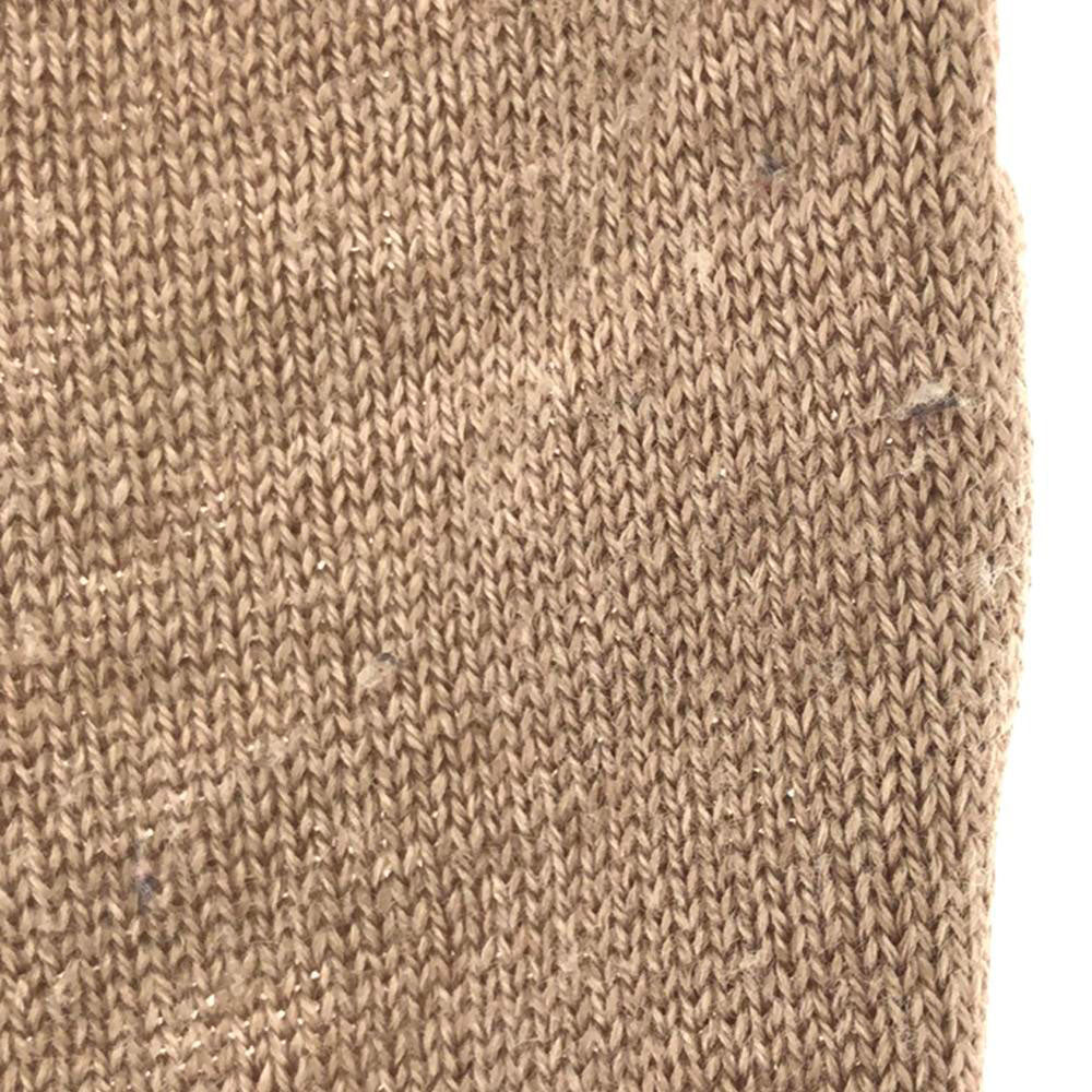 LOVEMOSCHINO ラブモスキーノ ウールブレンド 長袖 ニット 44 ベージュ×ホワイト セーター レディース