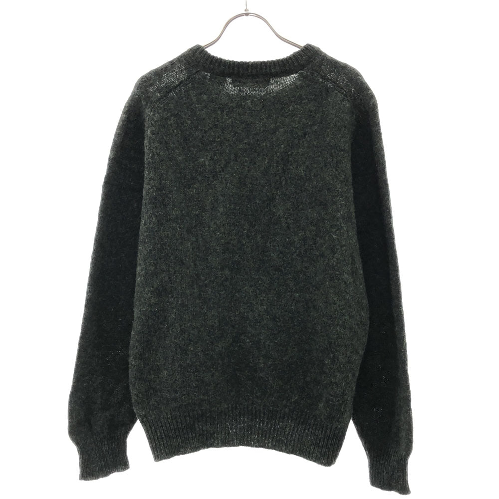 VAN HEUSEN ヴァンヒューゼン 90s ウール オールド 長袖 クルーネック ニット M グリーン セーター メンズ