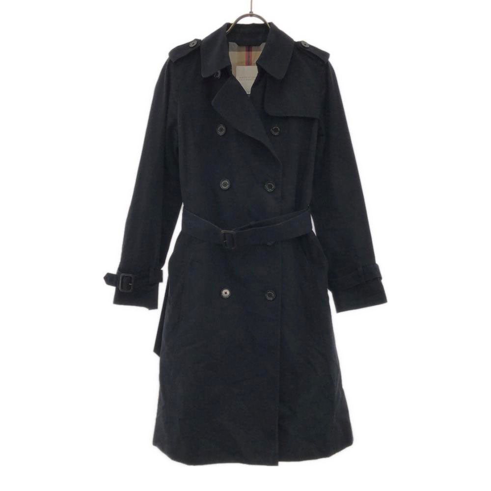 MACKINTOSH PHILOSOPHY マッキントッシュフィロソフィー 三陽商会 トレンチコート 38 ネイビー 裏地チエック レディース