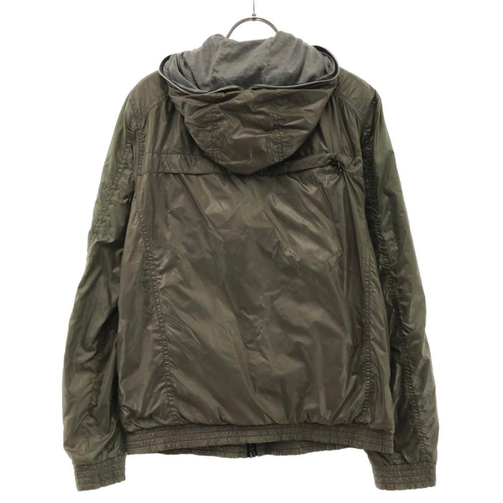 DUVETICA デュベティカ フード付き ダウンジャケット 46 カーキ ポケッタブル 裏地綿 メンズ