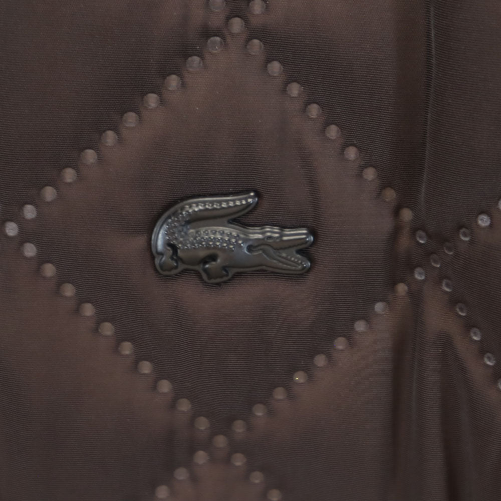 LACOSTE ラコステ キルティングジャケット 40 ブラウン ブルゾン レディース