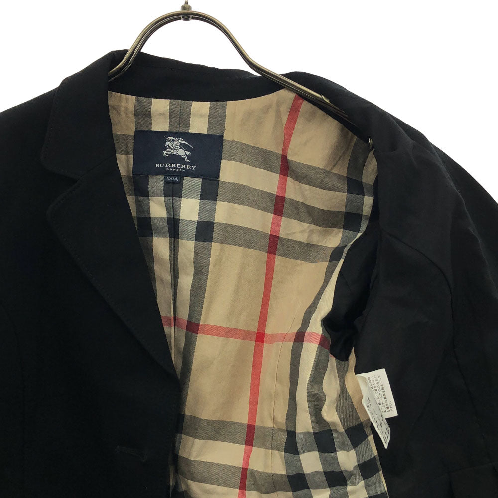 BURBERRY LONDON バーバリーロンドン 三陽商会 テーラードジャケット 150A ブラック系 裏チェック柄 キッズ
