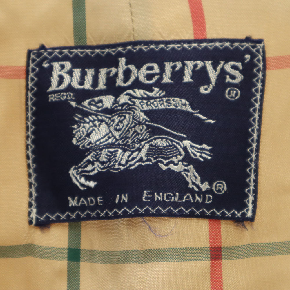 Burberrys バーバリーズ 90s 英国製 オールド トレンチコート ベージュ 裏チェック柄 レディース