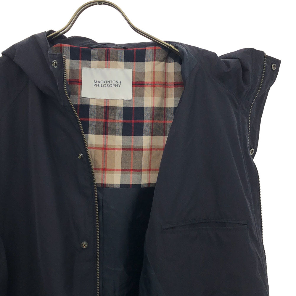 MACKINTOSH PHILOSOPHY マッキントッシュフィロソフィー 三陽商会 ジップジャケット 38 ネイビー フード付 メンズ