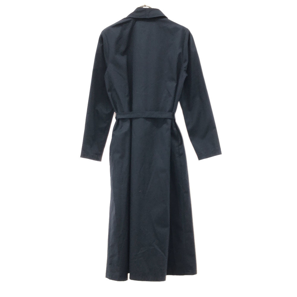 mizuiro ind ミズイロインド 日本製 長袖 ガウンコート ネイビー レディース