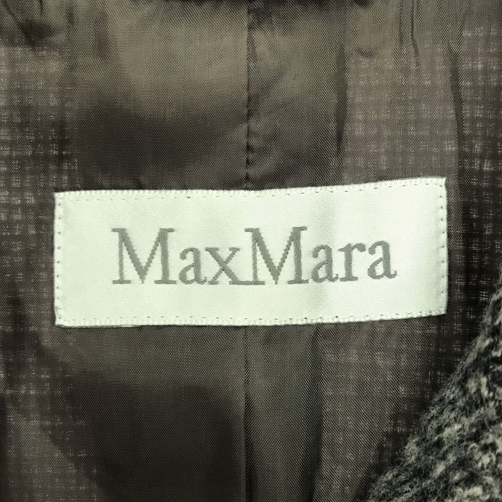 MAX MARA マックスマーラ イタリア製 ウールブレンド スカートスーツ 上下 セットアップ 38 グレー系 裏地付き バックジップ レディース