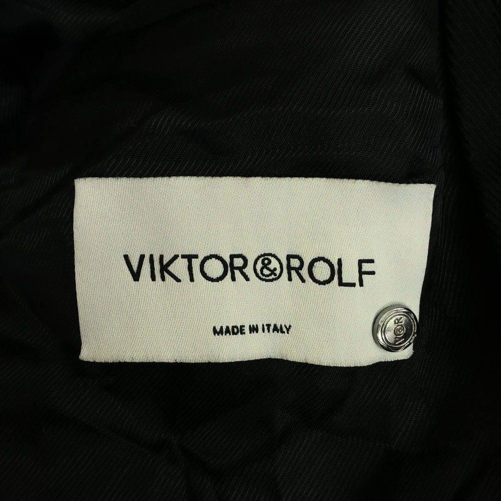 VIKTOR & ROLF ヴィクター&ロルフ イタリア製 ステンカラーコート 40 ブラック レディース